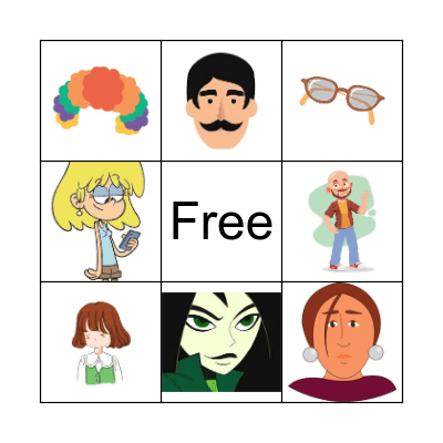 Describing People Bingo Card