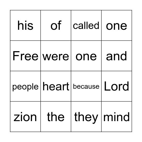 Bingo Card
