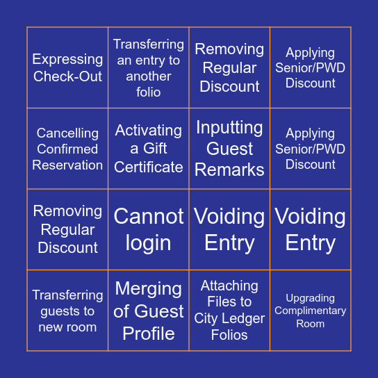 ChatBot: Self-Help BINGO Card