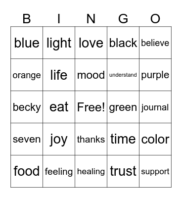 B🐝🐝 Well Bingo Card