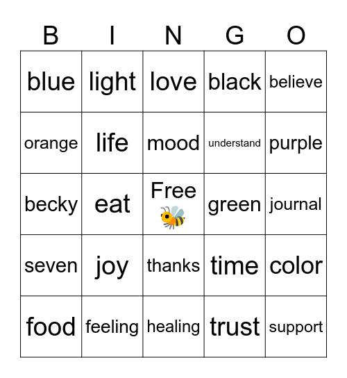 B🐝🐝 Well Bingo Card