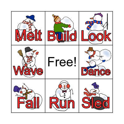 Snowmen at Night Bingo Card