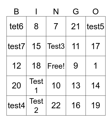 10.5 Launch Bingo Card