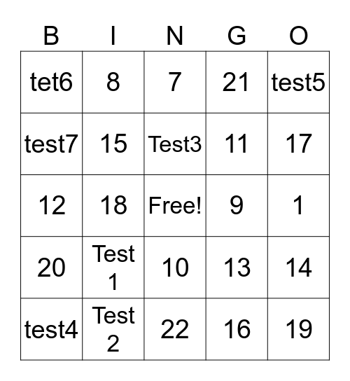 10.5 Launch Bingo Card