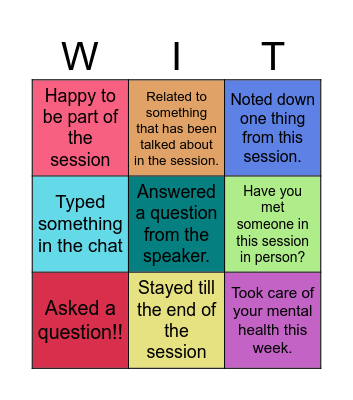 Quick Bingo Card