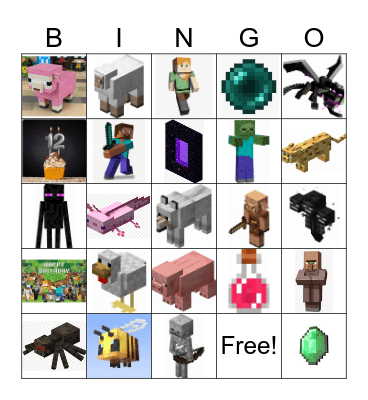 Michael’s Birthday BINGO Card