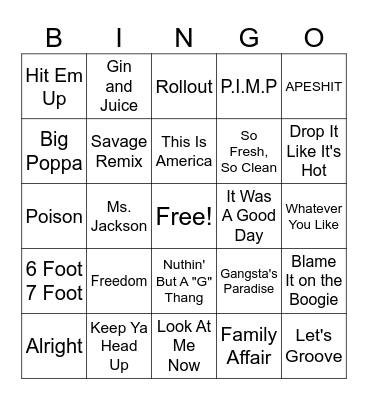 Black History Bingo Card