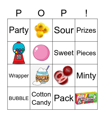 Bubblegum Bingo Card