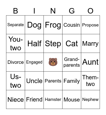ASL Bingo Card