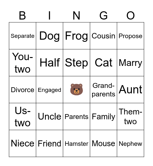 ASL Bingo Card