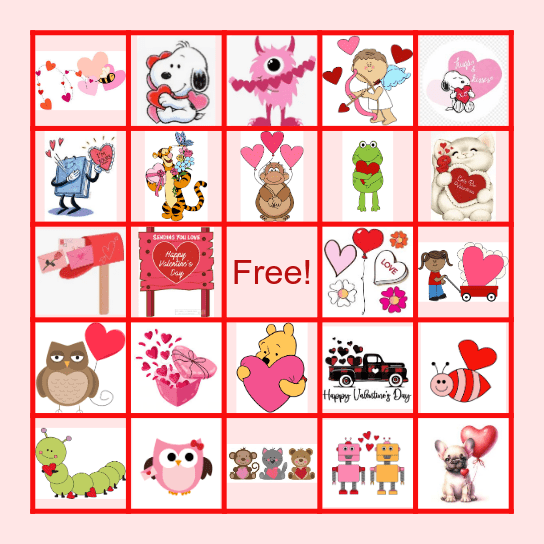 QTC Valentine Bingo Card