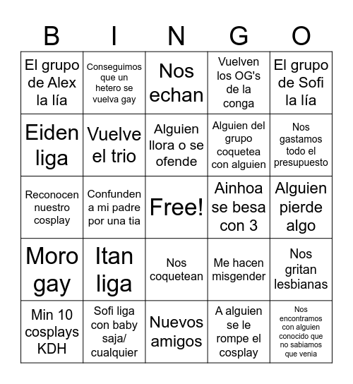 Japan Weekend FEB2026 Bingo Card