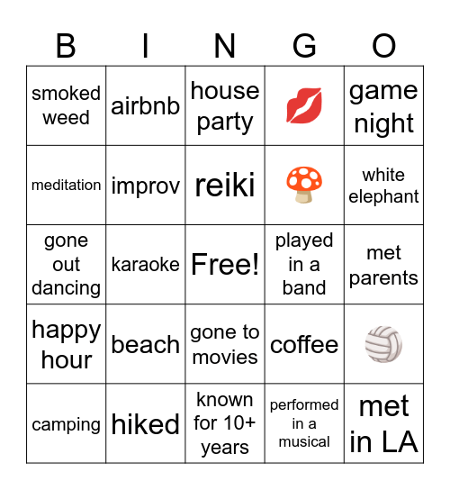 WHO has done WHAT with Smitch?? Bingo Card