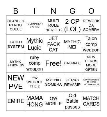 OW SPOTLIGHT Bingo Card