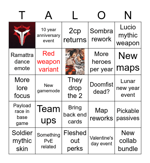 Spotlight bingo Card