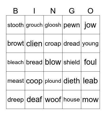 13.3 Bingo Card