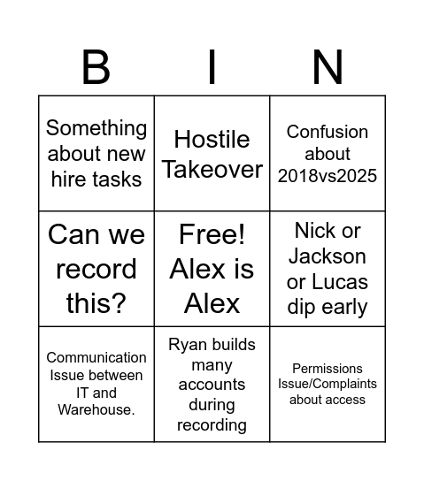 Bingo Card