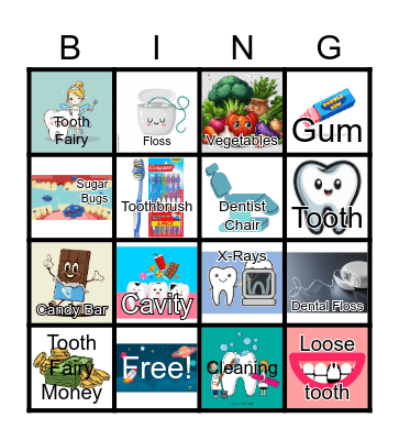 Dental Bingo Card