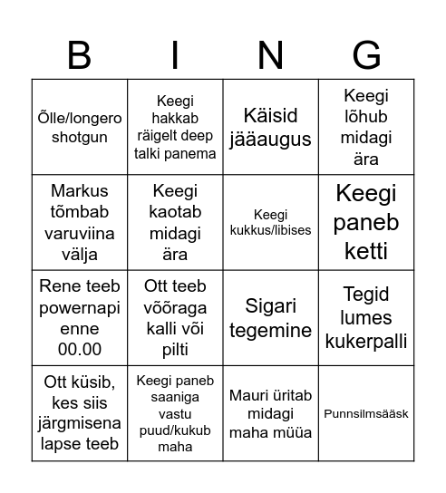 OPMÕ BINGO #2026 Bingo Card
