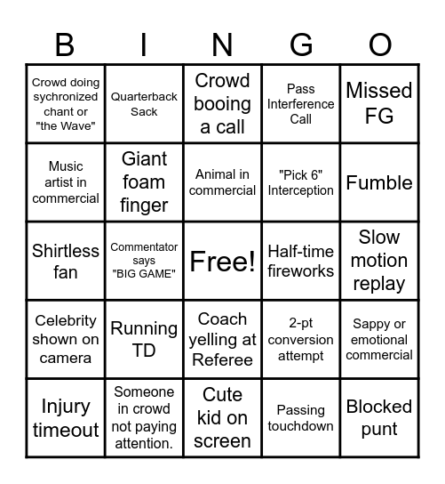 Card Maker Bingo Card