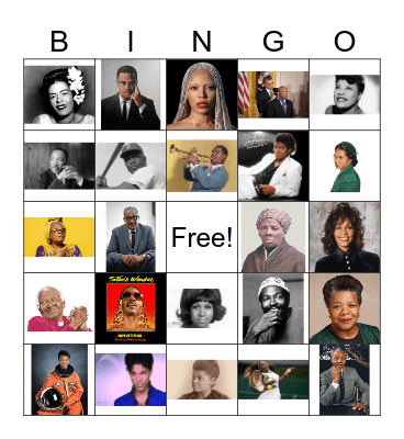 Black History Bingo Card