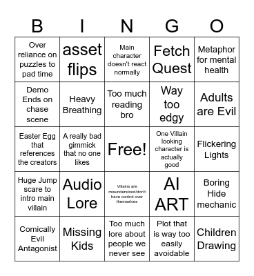 Don't Fret Bingo Board Bingo Card