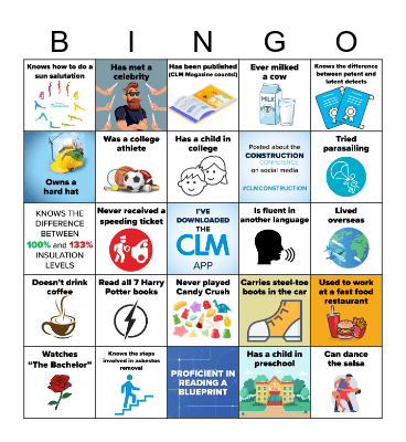 BINGO Construction 2023 Bingo Card