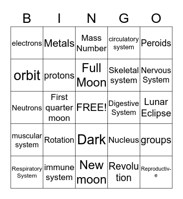 how much you know Bingo Card