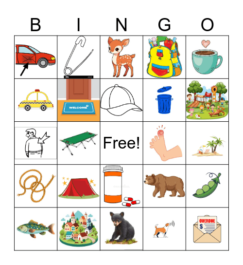 Sounds of English Bingo Card