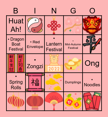 CNY 2023 Bingo Card