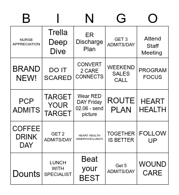 Elara Bingo - Heart Month Bingo Card