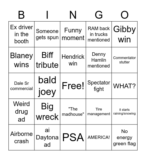 Clash bingo Card