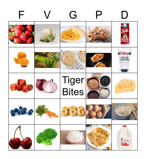 Tiger Bites Bingo Card