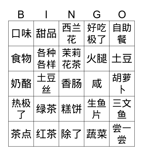 CME3 L7.2 Bingo Card