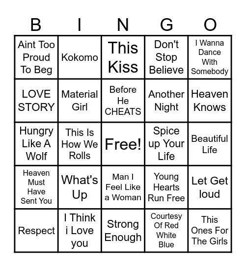 COUNTRY BINGO 2 2026 Bingo Card