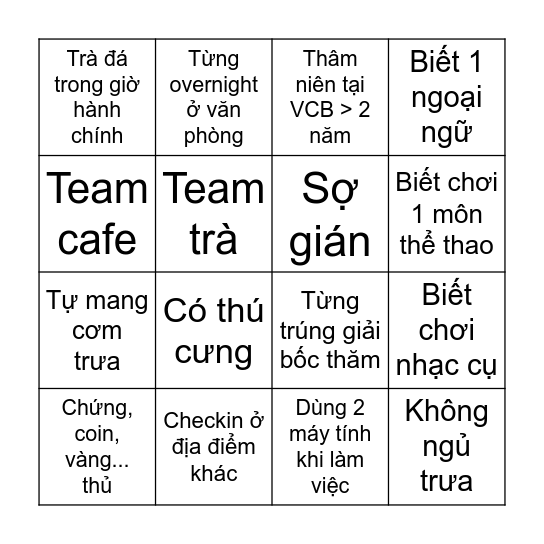 Bingo Year end party 🤷‍♂️ Bingo Card