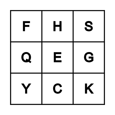 ABC BINGO Card