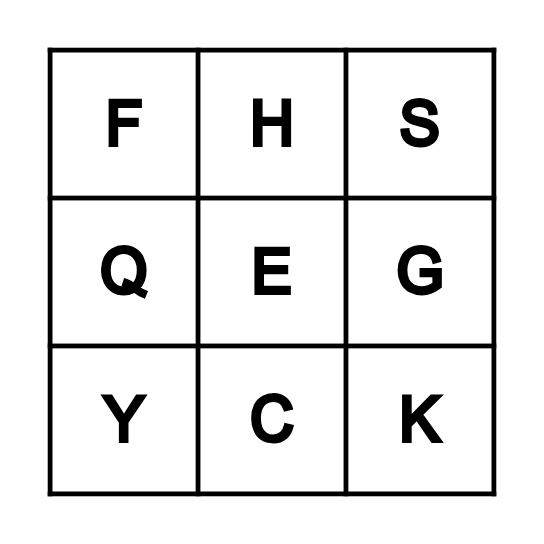 ABC BINGO Card