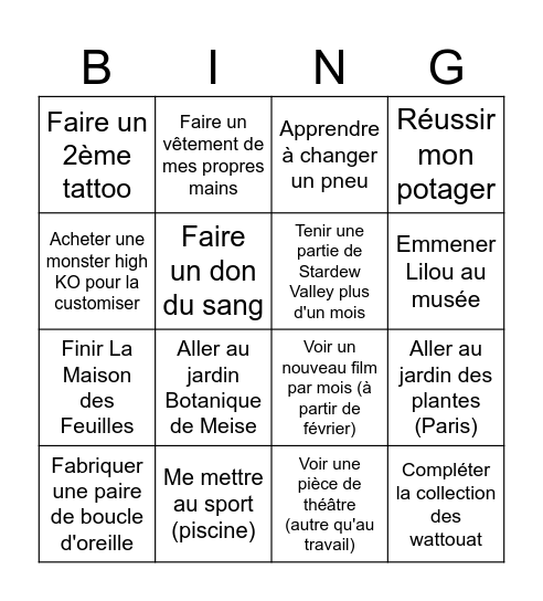 Bingo 2026 Bingo Card