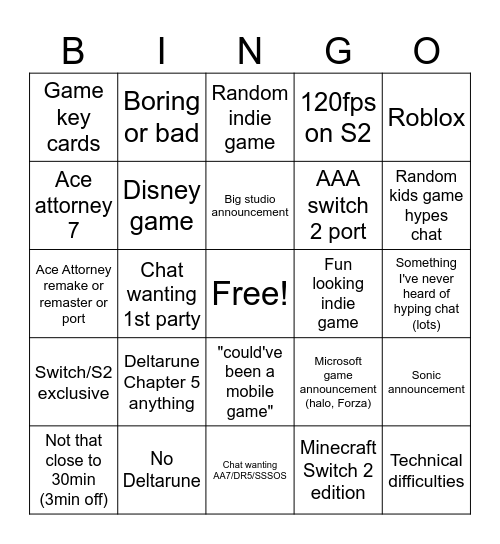 2/5/2026 Partner Showcase Bingo Card