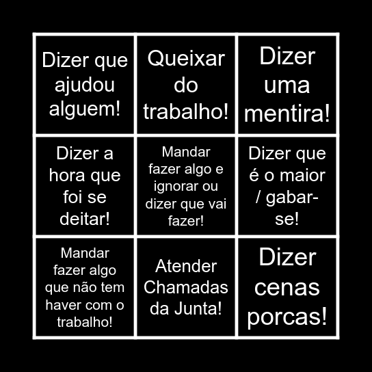 BINGO!! Marco Bingo Card