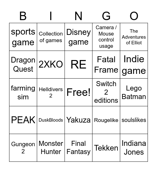 2025 partner showcase Bingo Card