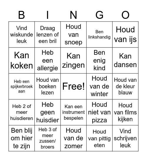DDK Bingo - Ik... Bingo Card