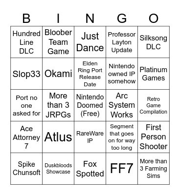 Partner Direct Bingo Card