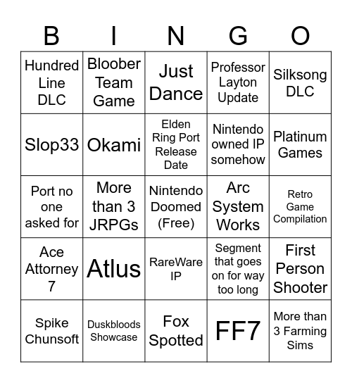 Partner Direct Bingo Card