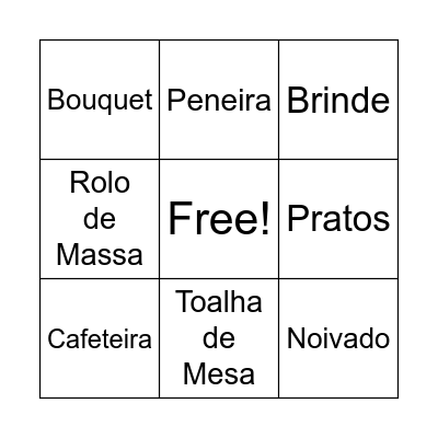 Bingo da Catarina Bingo Card