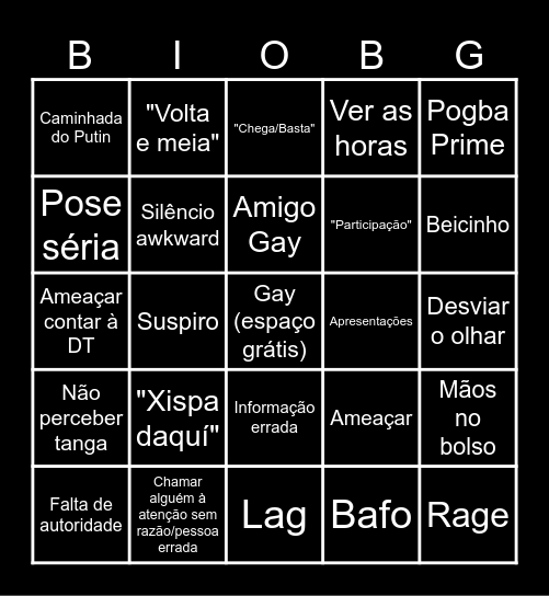 Bio Bingo Card