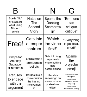 BlackKnightJack Bingo Card