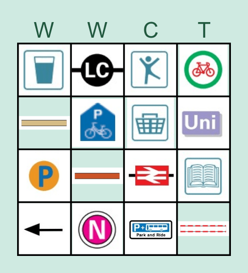 Map Symbol Bingo Card