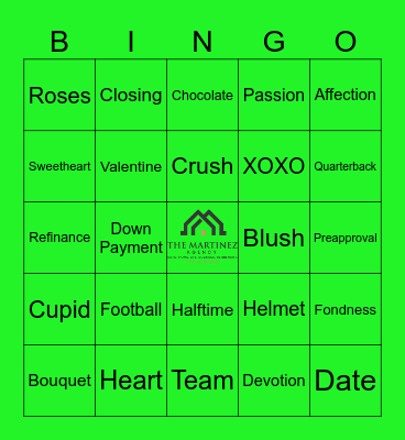 THE MARTINEZ AGENCY BINGO!! Bingo Card